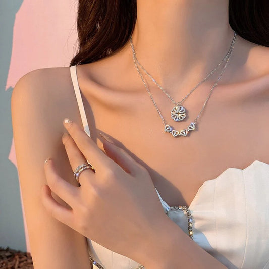 Corazón de Trébol™ – Collar Magnético de Amor & Suerte